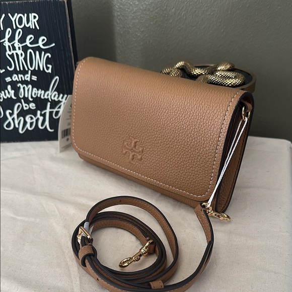 Tory Burch Thea flat Leather wallet crossbody - Picture 3 of 8